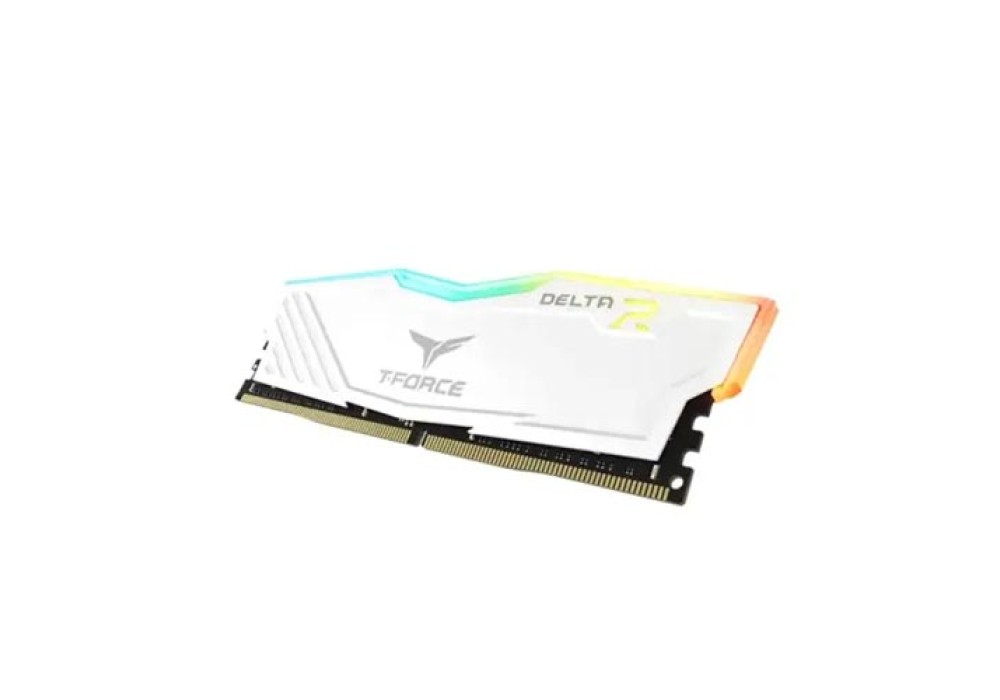 TEAM T-FORCE DELTA RGB WHITE 8GB 3200MHz DDR4 Desktop Gaming RAM