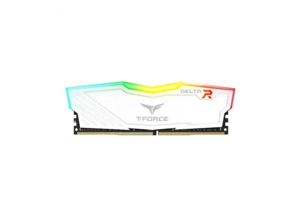 TEAM T-FORCE DELTA RGB WHITE 8GB 3200MHz DDR4 Desktop Gaming RAM