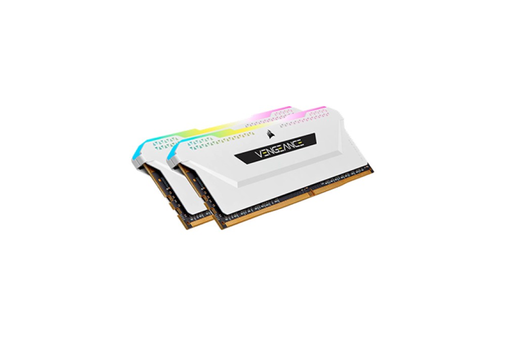Corsair VENGEANCE RGB PRO SL 32GB (2x16GB) DDR4 DRAM 3200MHz C16 White Desktop RAM