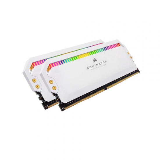 Corsair DOMINATOR PLATINUM RGB 32GB (2 x 16GB) DDR4 DRAM 3200MHz White Desktop RAM