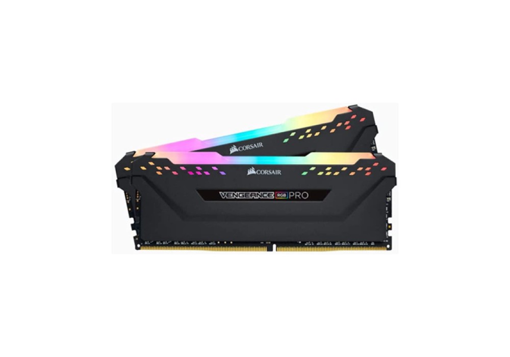 Corsair VENGEANCE RGB PRO 32GB (2 x 16GB) DDR4 DRAM 3200MHz C16 Black Desktop RAM Corsair VENGEANCE RGB PRO 32GB (2 x 16GB) DDR4 DRAM 3200MHz C16 Black Desktop RAM