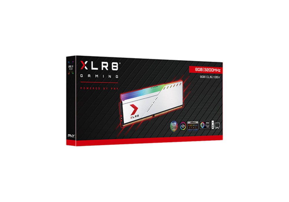 PNY XLR8 8GB RGB DDR4 3200MHz White Desktop RAM