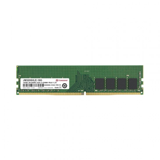  Transcend JetRam JM3200HLE-16G 16GB DDR4 3200 U-DIMM Desktop RAM