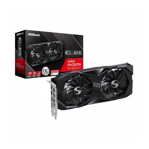 ASRock Radeon RX 6600 XT Challenger D 8GB OC GDDR6 Graphics Card