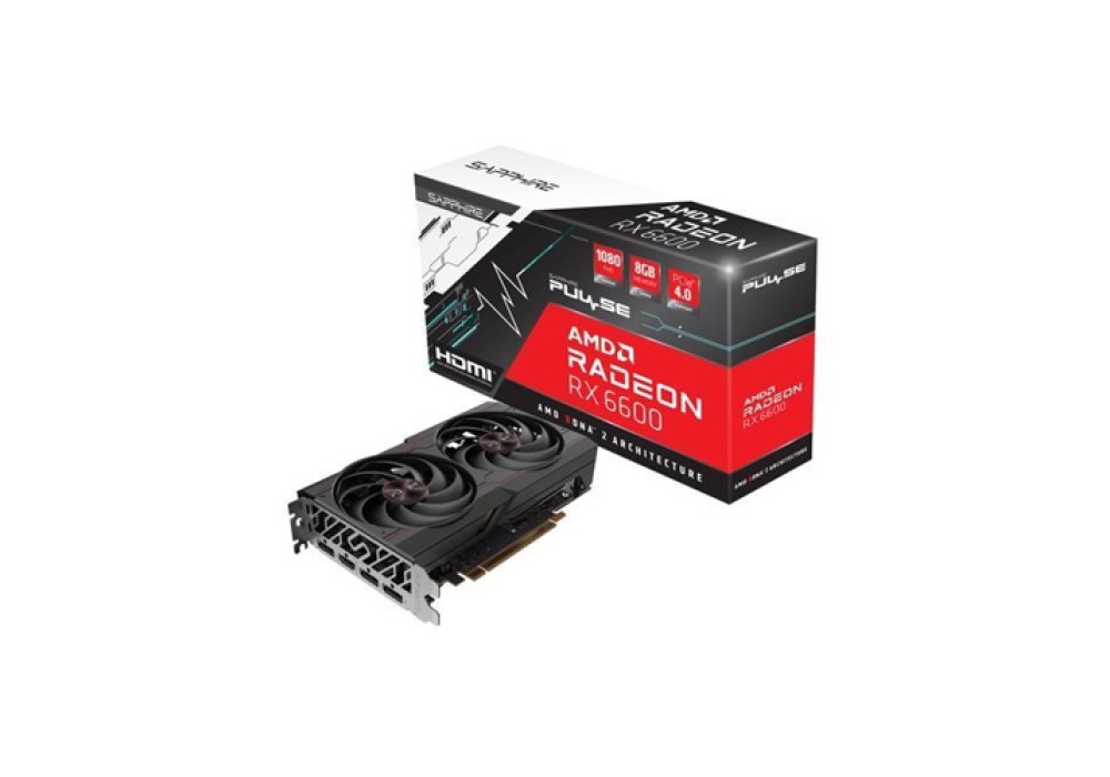 Sapphire Pulse AMD Radeon RX 6600 Gaming 8GB GDDR6 Graphics Card