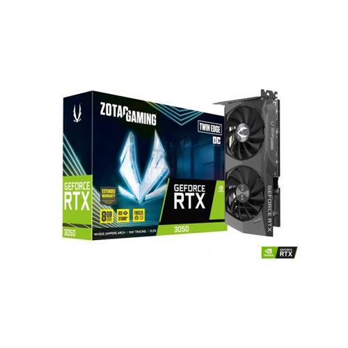 Zotac Gaming GeForce RTX 3050 Twin Edge OC 8GB GDDR6 Graphics Card