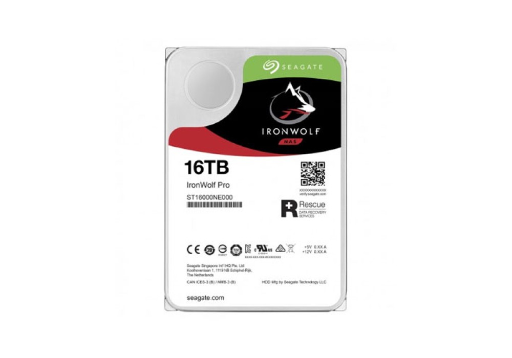 Seagate IronWolf Pro 16TB 3.5 Inch SATA 7200RPM NAS Hard Drive