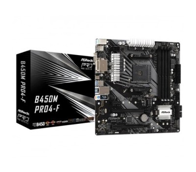Asrock B450M Pro4-F AMD Motherboard