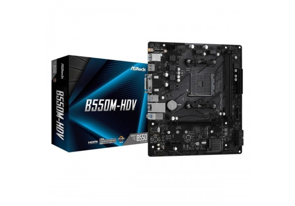 ASRock B550M-HDV DDR4 AMD Motherboard ASRock B550M-HDV DDR4 AMD Motherboard