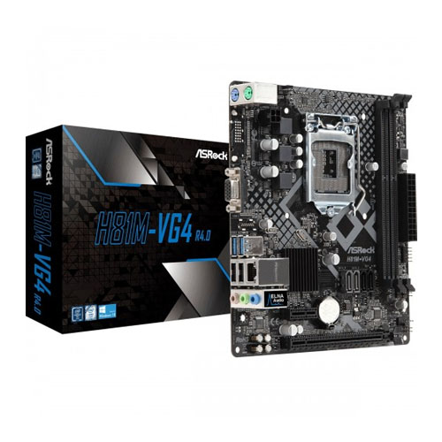 ASRock H81M-VG4 R4.0 4th Gen Micro ATX Motherboard