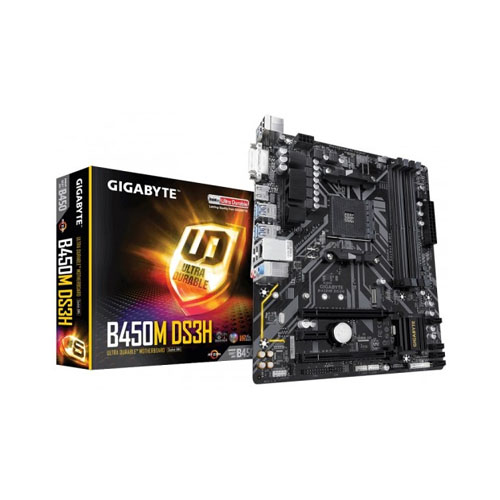 Gigabyte B450M DS3H AM4 AMD Micro ATX Motherboard