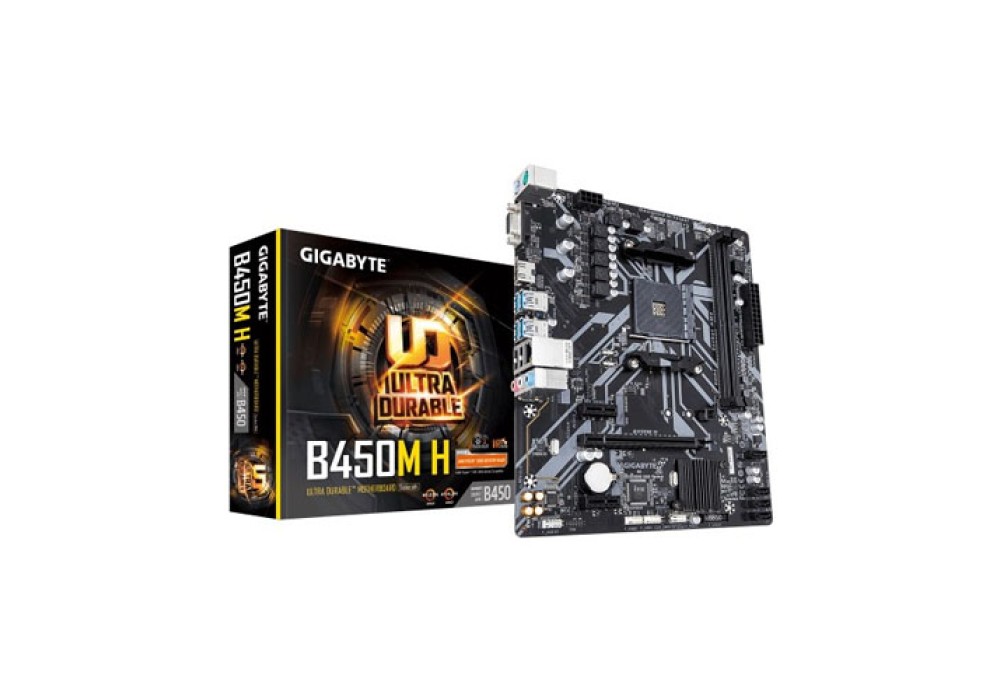 GIGABYTE B450M H Ultra Durable AMD AM4 Micro-ATX Motherboard