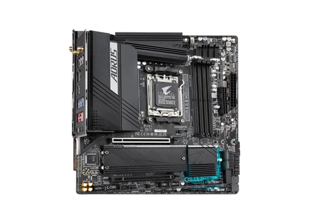 GIGABYTE B650M AORUS ELITE AX (Wi-Fi 6E) DDR5 AMD AM5 Micro-ATX Motherboard