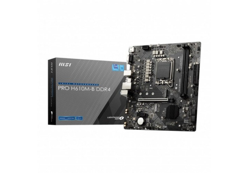MSI PRO H610M-B DDR4 12th Gen Mirco-ATX Motherboard