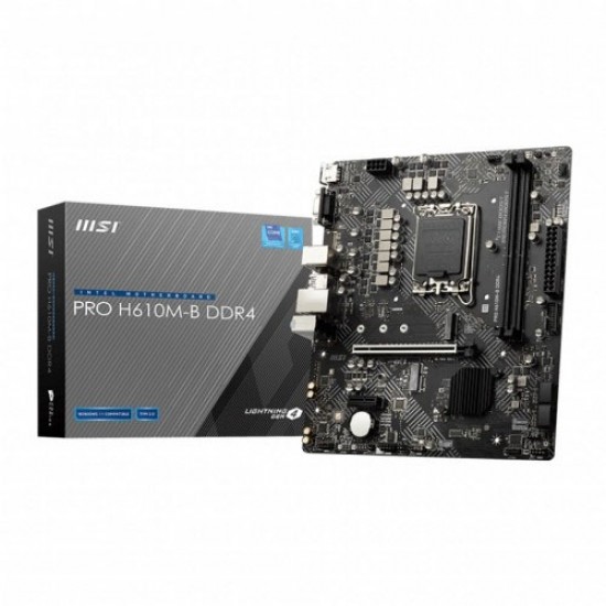 MSI PRO H610M-B DDR4 12th Gen Mirco-ATX Motherboard
