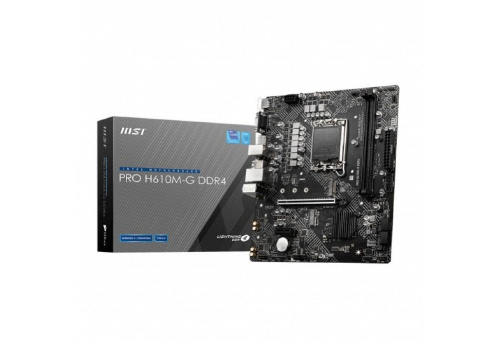 MSI PRO H610M-G DDR4 12th Gen Mirco-ATX Motherboard