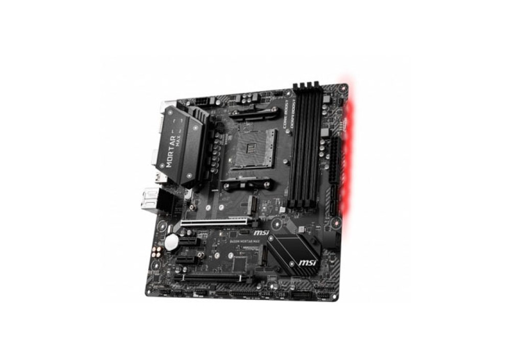 MSI B450M MORTAR MAX Military Style AMD M-ATX Gaming Motherboard