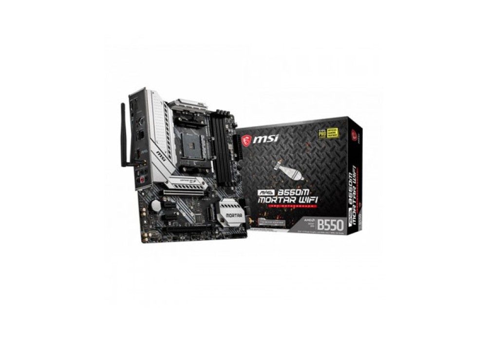 MSI MAG B550M Mortar Wi-Fi AM4 AMD Micro-ATX Motherboard