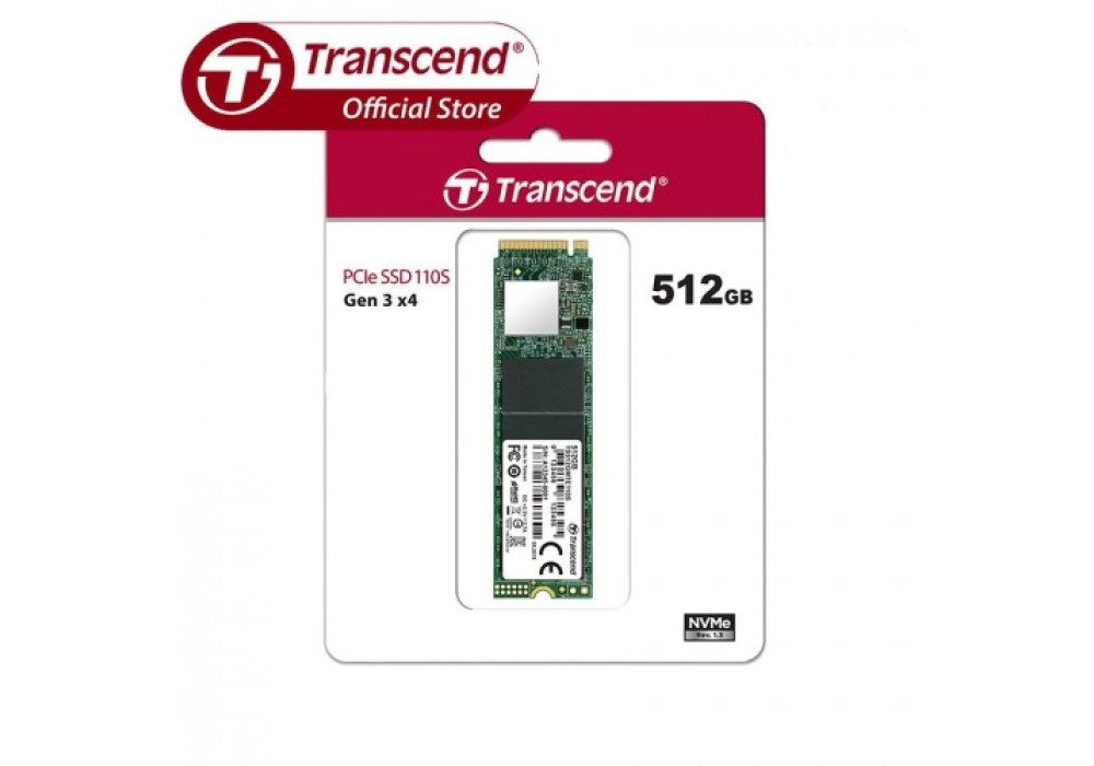 Transcend 110S 512GB M.2 2280 (M-Key) PCIe Gen3x4 SSD