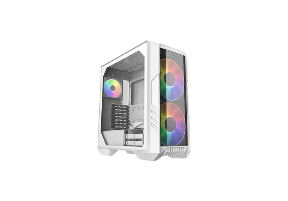 Cooler Master HAF 500 Tempered Glass ATX Mid Tower Case White