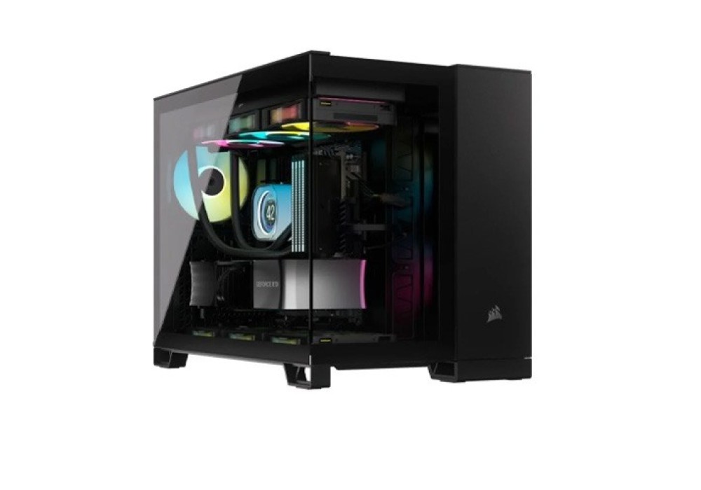 CORSAIR 2500X Mid-Tower Dual Chamber PC Case - Black