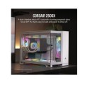 CORSAIR 2500X Mid-Tower Dual Chamber PC Case - White