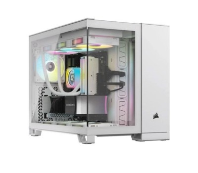 CORSAIR 2500X Mid-Tower Dual Chamber PC Case - White