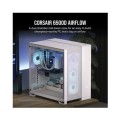 CORSAIR 6500D AIRFLOW Mid-Tower Dual Chamber PC Case - White