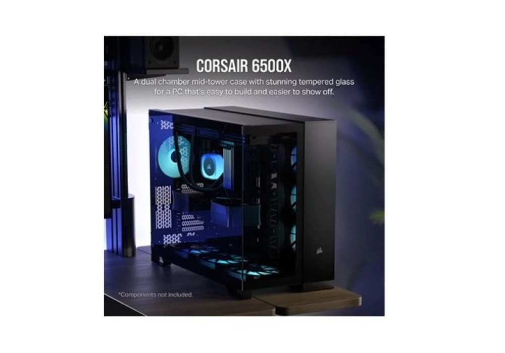 CORSAIR 6500X Mid-Tower Dual Chamber Black PC Case