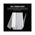 CORSAIR 6500X Mid-Tower Dual Chamber White PC Case