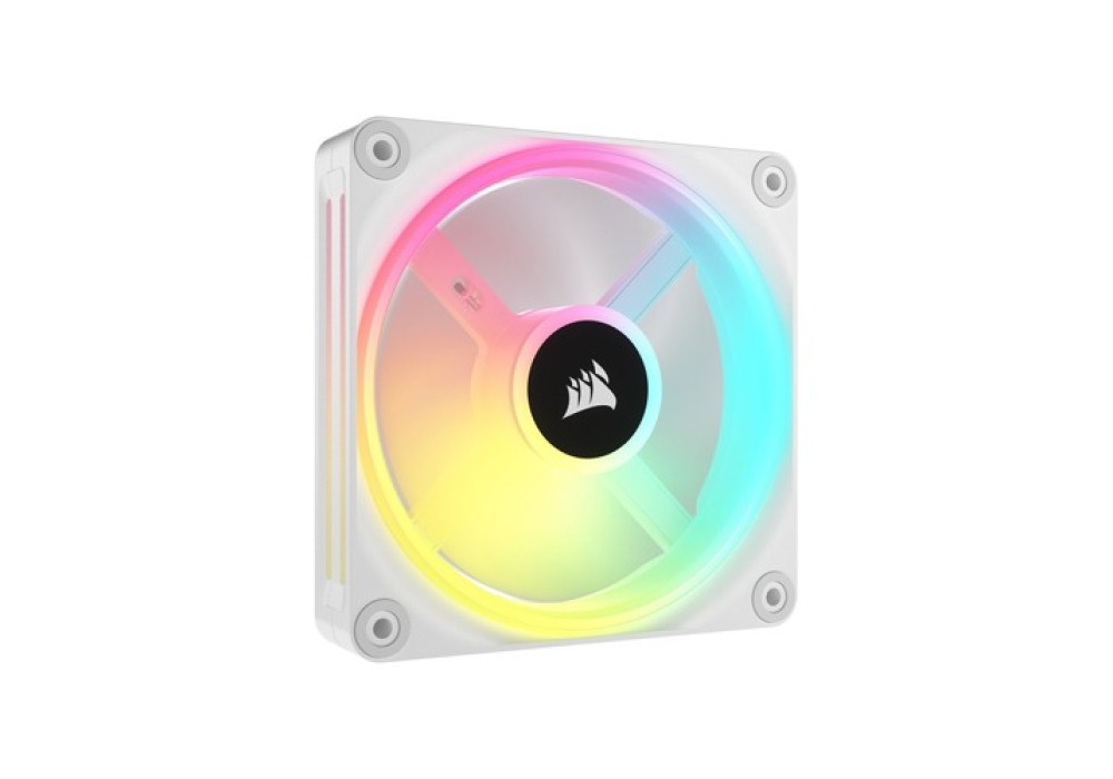 Corsair iCUE LINK QX120 RGB 120mm PWM PC Fans Starter Kit with iCUE LINK System Hub White