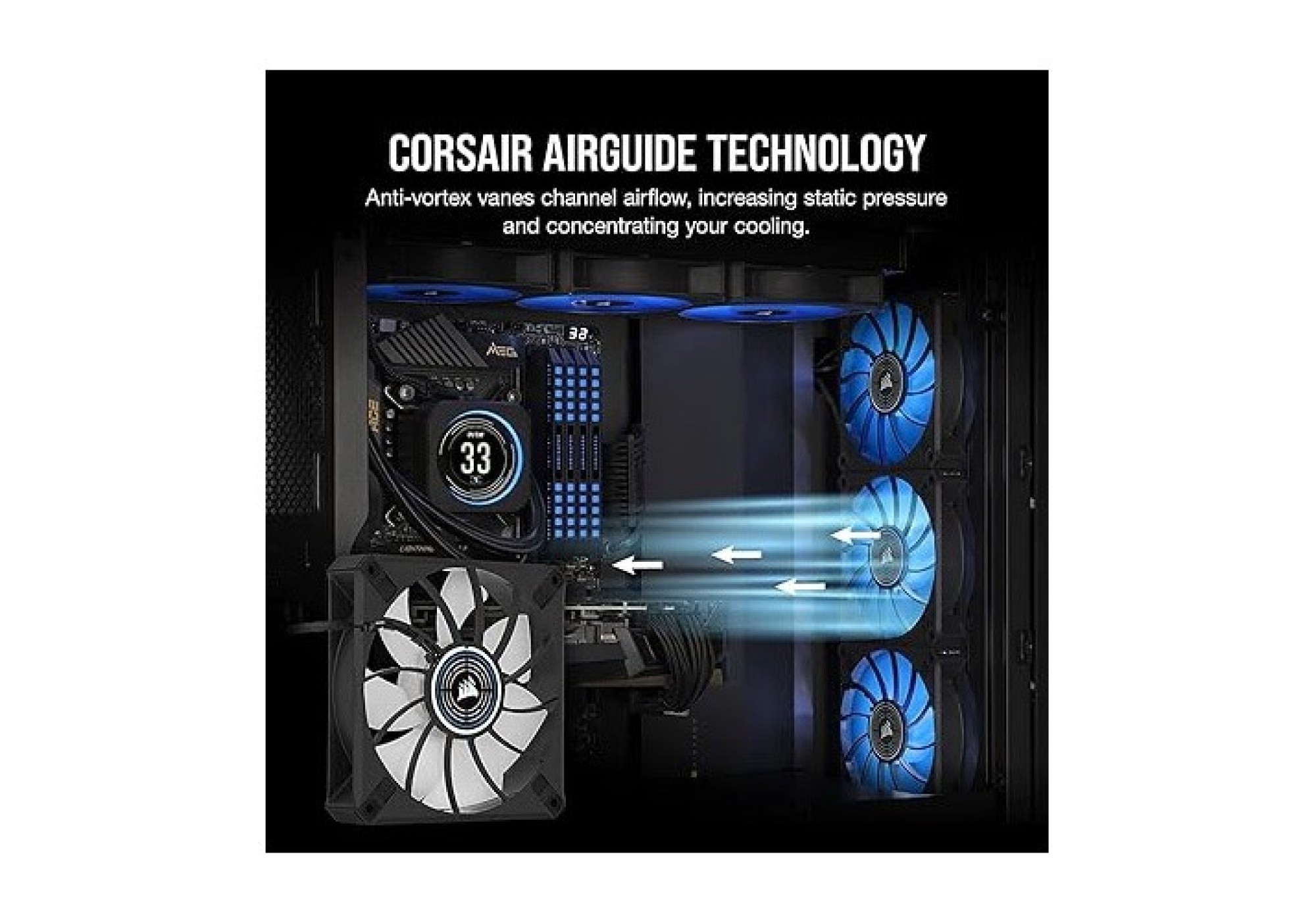 CORSAIR ML120 LED Elite 120mm Blue LED Fan Price in BD