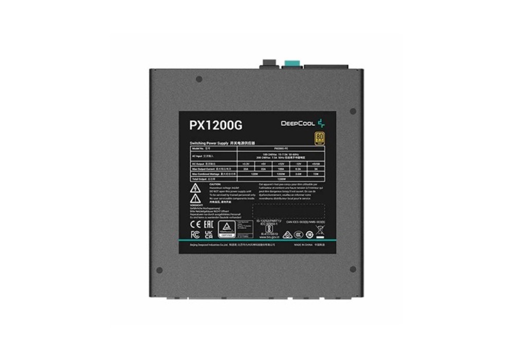 Deepcool PX1200G 1200W Full Modular 80 Plus Gold Certified Black Power Supply