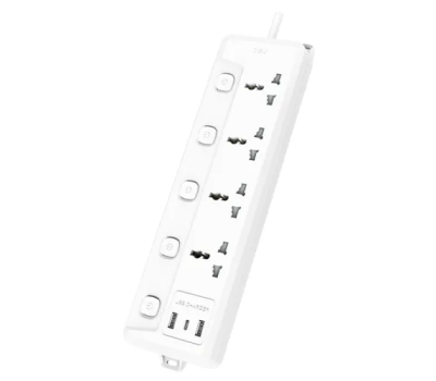 Deli CT711 4 Port 2 Meter Power Strip