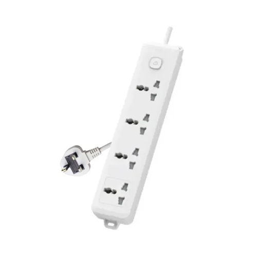 Deli CT703ES 3 Pin 4 Port 3 Meter Power Strip With Surge Protection
