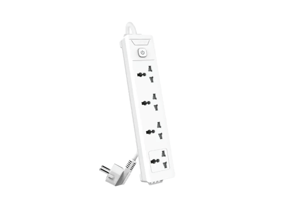 Deli ET403 Universal Hole Extension Cord 2 Pin 4 Port 3 Meter Power Strip