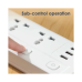 Deli ET410 2 Pin 3 Port 2 Meter Power Strip