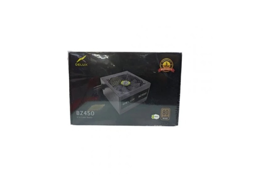 DELUX BZ450 80 PLUS BRONZE 450WATT GAMING POWER SUPPLY