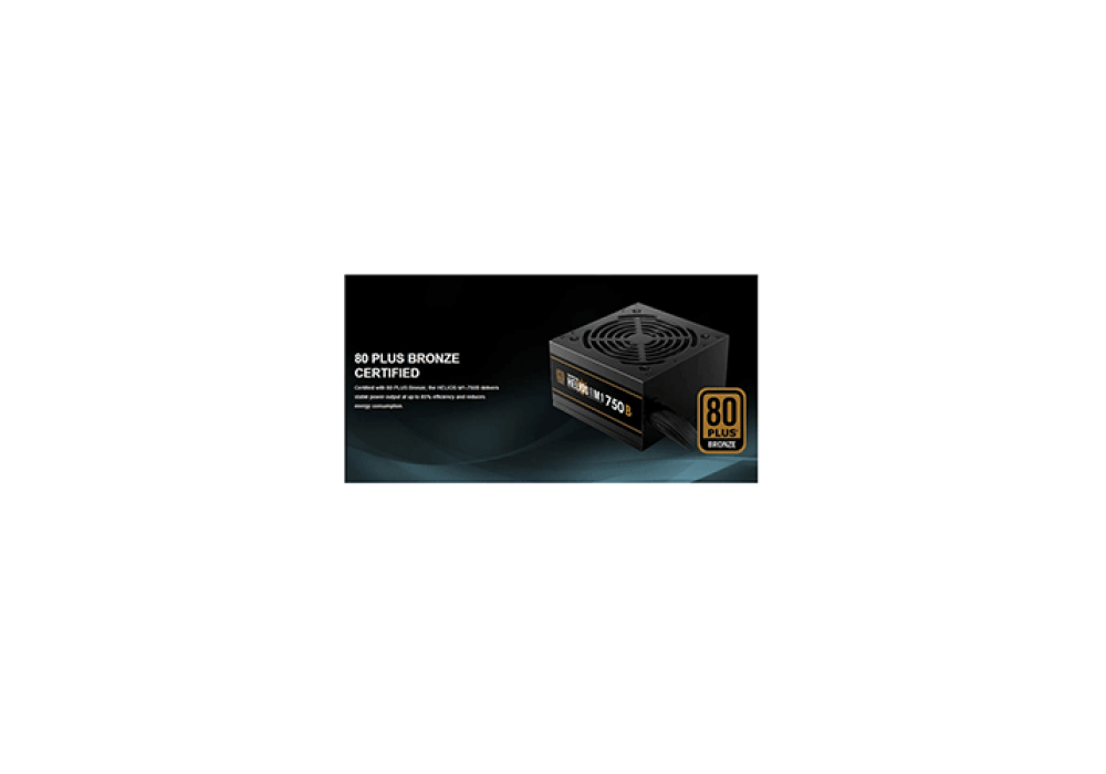 Gamdias HELIOS M1-750B 750W Non Modular 80 Plus Bronze Certified Black Power Supply