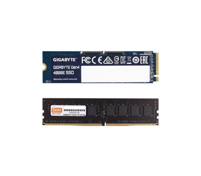 Gigabyte G440E500G SSD & DATO 8GB DDR4 3200MHz Desktop RAM Combo
