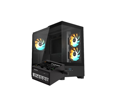 GIGABYTE C201 PANORAMIC Casing and Gigabyte P450B 450W Power Supply Combo