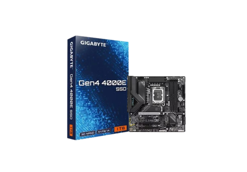 GIGABYTE Intel B860M EAGLE PLUS WIFI6E Motherboard & Gigabyte Gen4 4000E 1TB SSD Combo