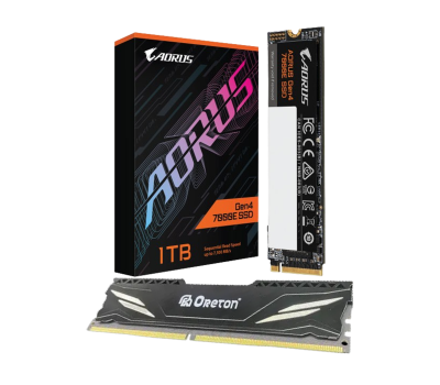 GIGABYTE AORUS 7000E 1TB SSD & Oreton 16GB DDR5 Desktop Gaming Ram Combo