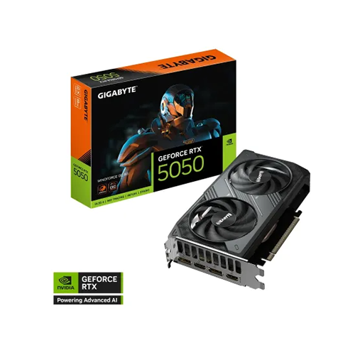 GIGABYTE GeForce RTX 5050 WINDFORCE OC 8GB GDDR6 Graphics Card