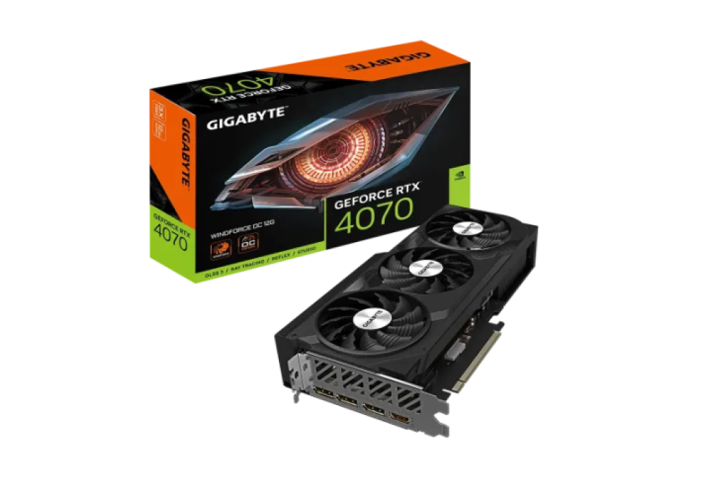 GIGABYTE GeForce RTX­­ 4070 WINDFORCE OC 12GB GDDR6X Graphics Card