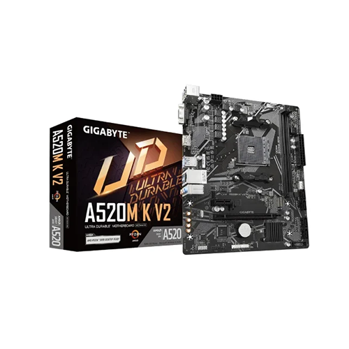 GIGABYTE A520M K V2 AM4 Micro ATX Motherboard