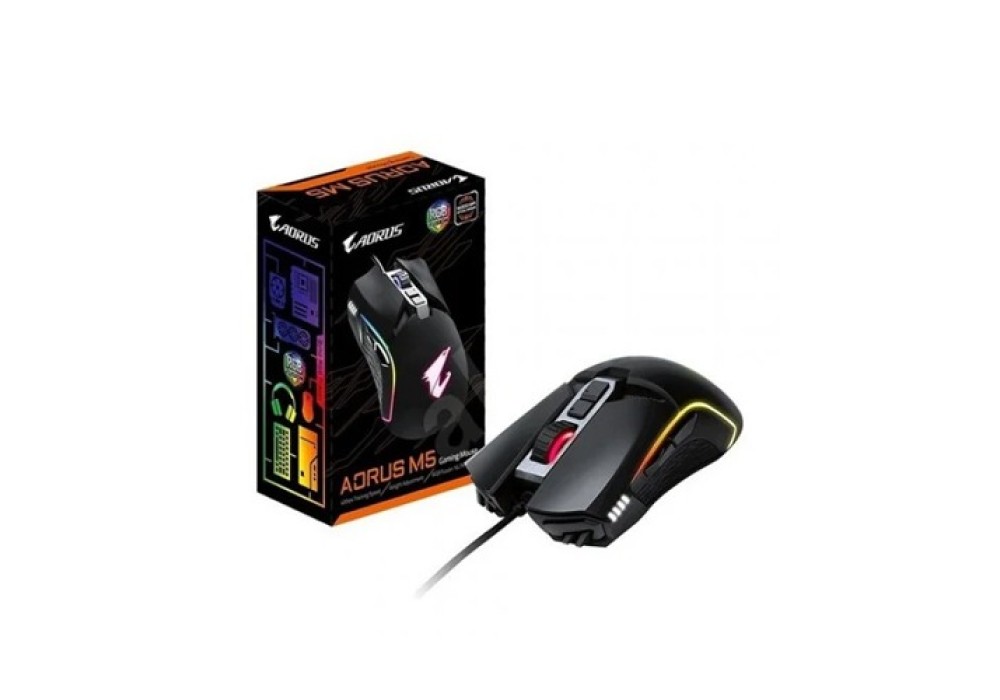 Gigabyte Aorus M5 Matte Black RGB Wired Gaming Mouse