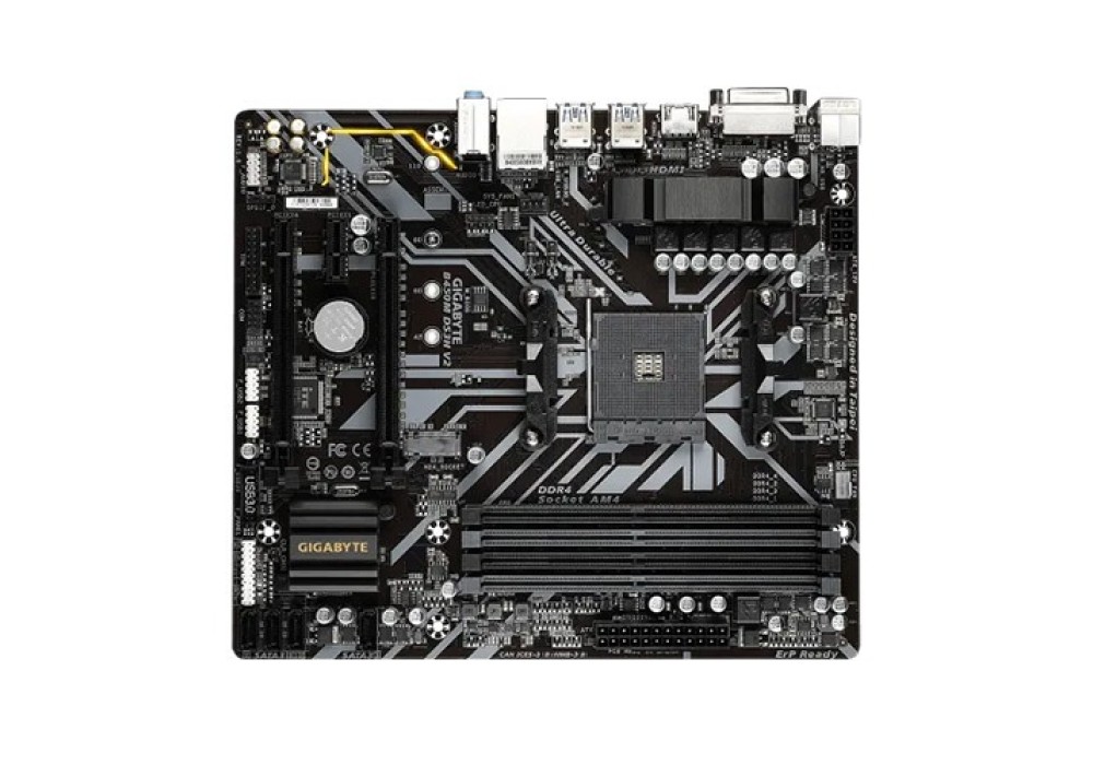 Gigabyte B450M DS3H V2 AMD AM4 Micro ATX Motherboard