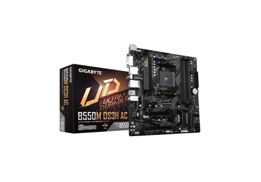 Gigabyte B550M DS3H AC Ultra Durable Micro ATX AMD Motherboard
