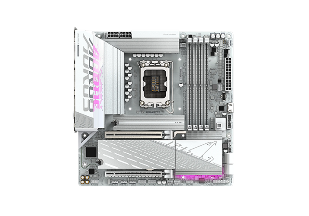 GIGABYTE B860M AORUS ELITE WIFI6E ICE LGA1851 Micro ATX Motherboard